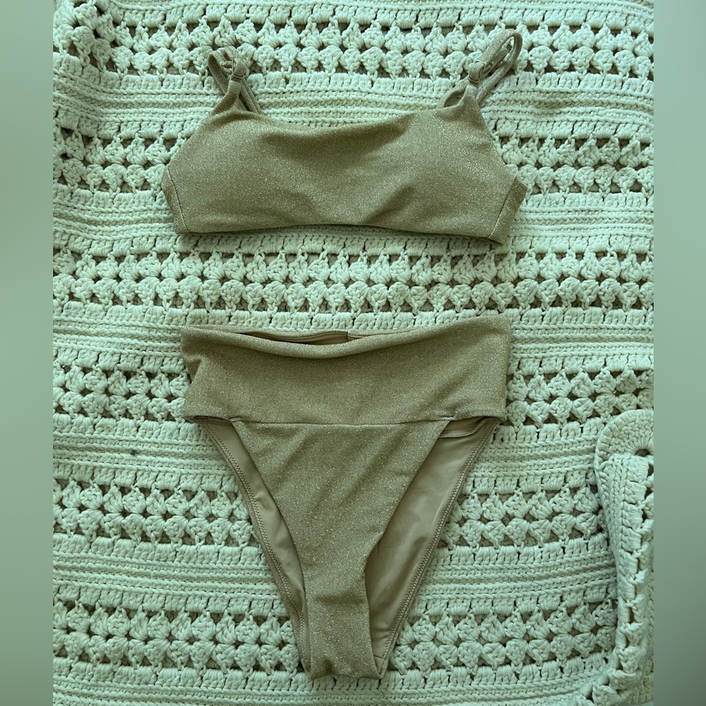 NWOT Aerie sparkle bikini XS
